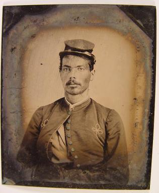 Liljenquist Collection - Unidentified African American soldier in Union Zouave uniform